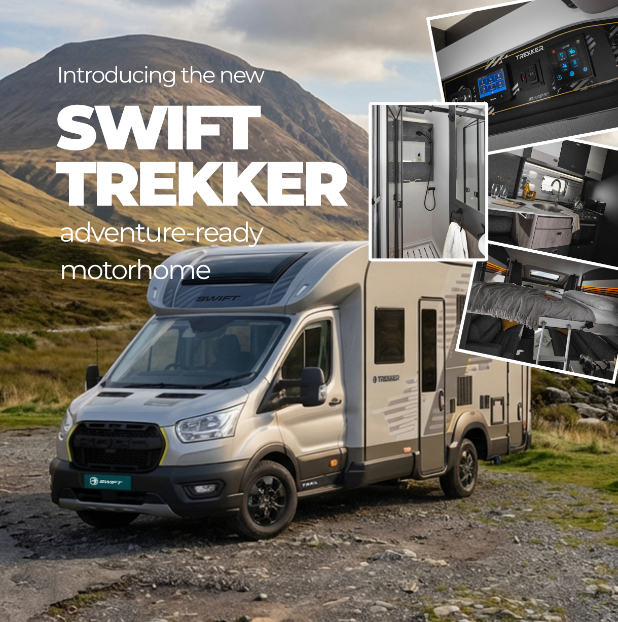 Introducing the new Trekker (4 berth) adventure-ready motorhome